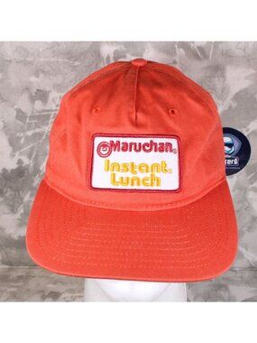 Maruchan Instant Lunch Burnt Orange‎ Snapback Adjustable Baseball Cap Hat